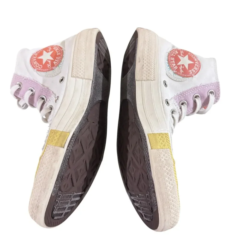 Converse Chuck Taylor All Star Hi Top Sneaker Women 7 White Upper Canvas 572442F